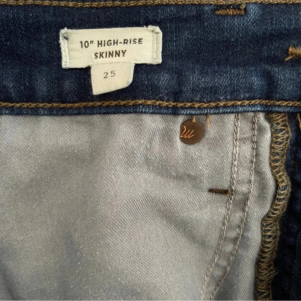 Madewell 10" High-Rise Skinny Jeans in Hayes Wash Women's Size 25 - Picture 10 of 15